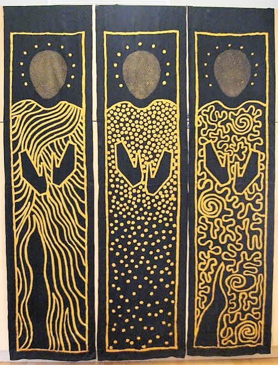 Image of "The Wise Ones" 3 silk panels