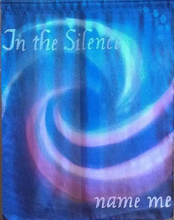 silk painting named "In the Silence, name me"